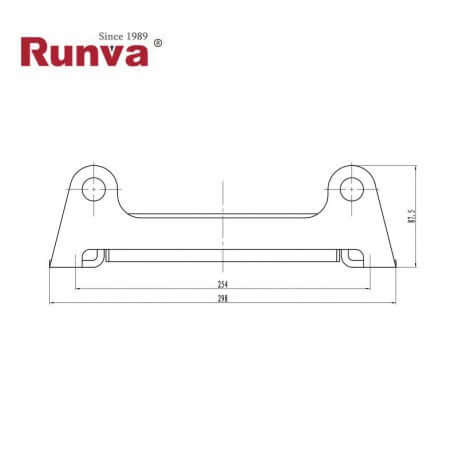 Guida a rulli in acciaio inossidabile Runva per verricelli da 15000-17500 lbs – immagine 2