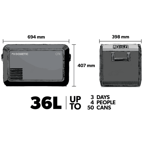 Dometic CFX3 35 Frigorifero portatile a compressore, 36 l – immagine 3