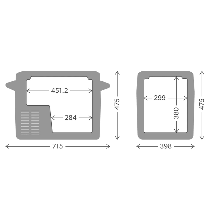 Despensa compresora portátil de 44 l - Dometic CFF 45 