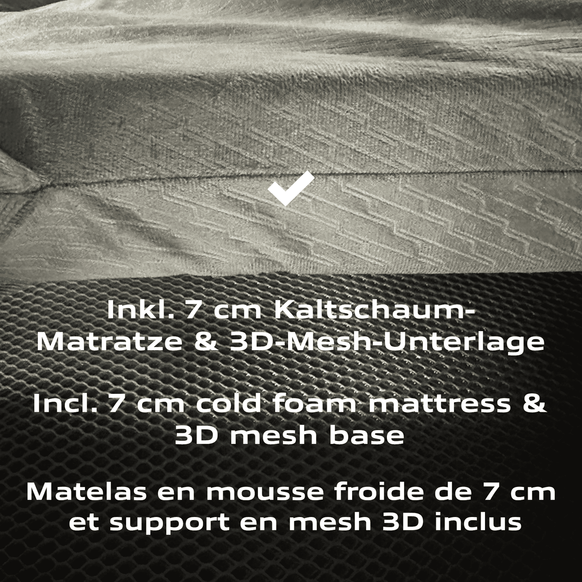 Materasso memory foam 7 cm della Themis | Horntools