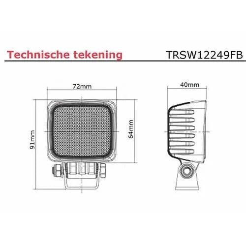 TRALERT - Mini lámpara de trabajo | 12-24v |