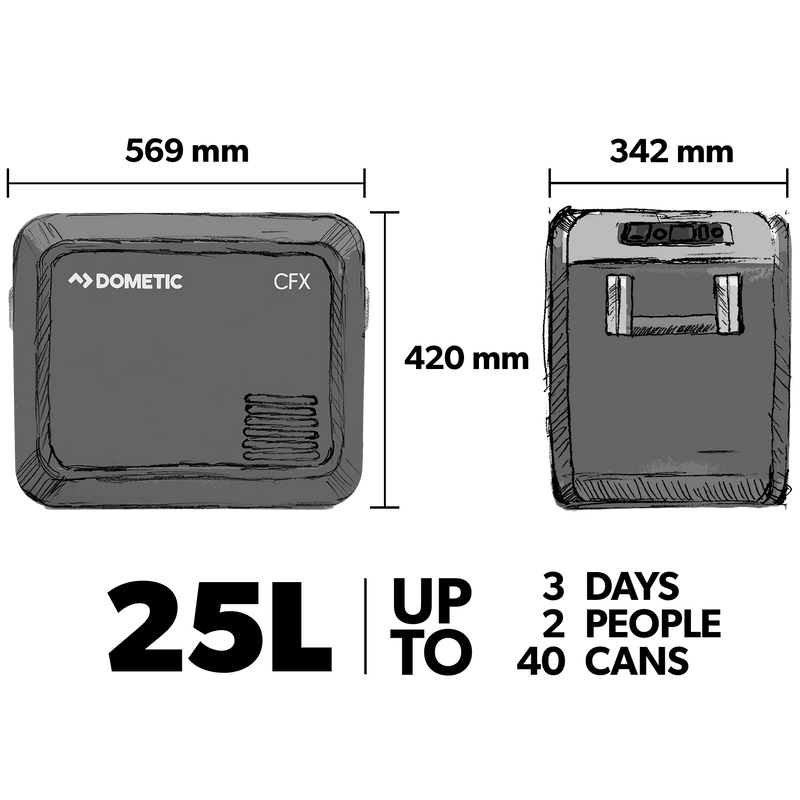 Dometic CFX3 25 Portable compressor refrigerator, 25 l