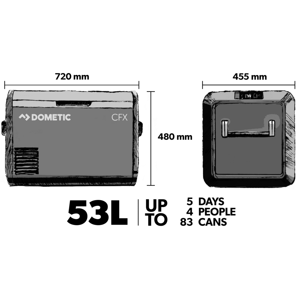 Dometic CFX3 55IM Frigorifero portatile a compressore con fabbricatore di ghiaccio, 53 l – immagine 3