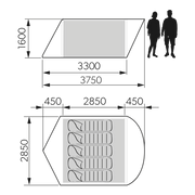 Dometic Reunion FTG 5X5 REDUX - Tenda gonfiabile 5 persone