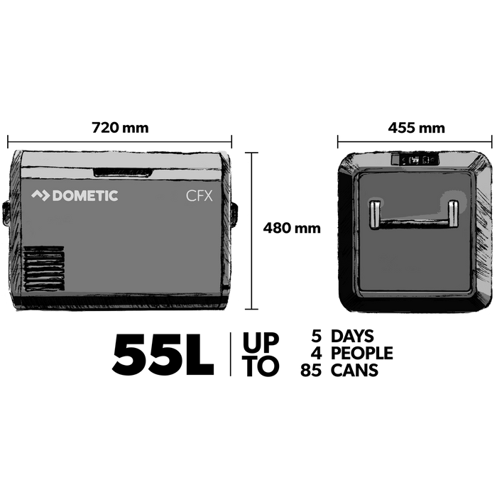 Dometic CFX3 55 Portable compressor refrigerator, 55 l