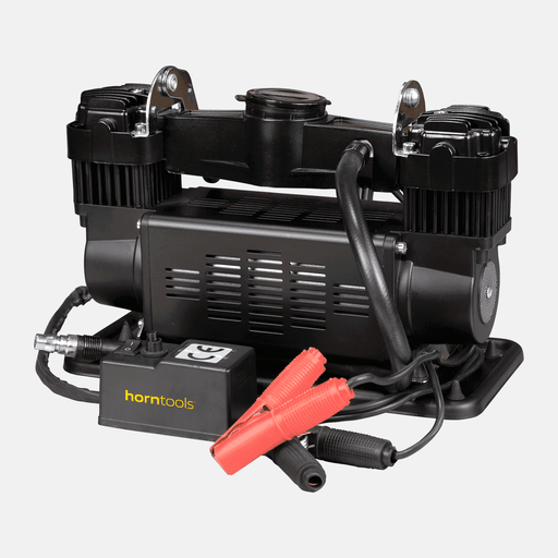 Compressore Horntools bicilindro 150 l/min 8 bar 24 V