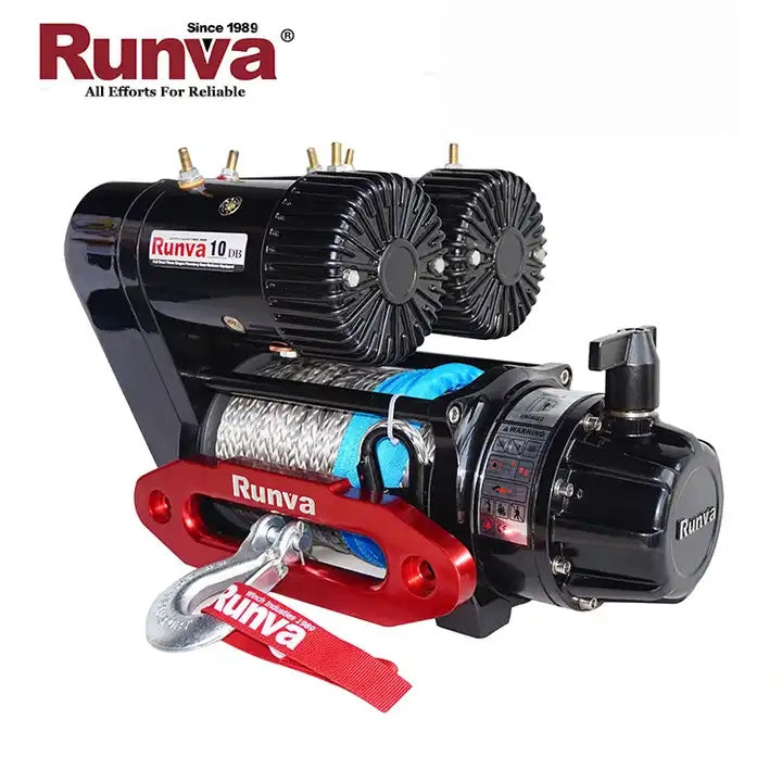 RUNVA TWIN-MOTOR ELECTRIC WINCH 10000 lb - 4535 kg - 12V CS