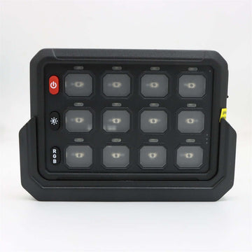 Pulsantiera elettronica wireless 12 canali RGB, portata 100 m, 12–24 V
