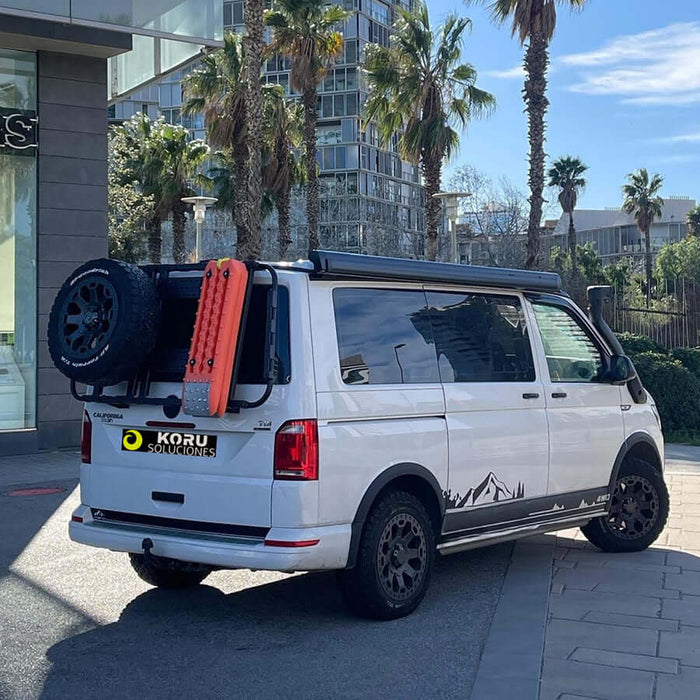 Koru Soluciones per VW T6 Supporto Ruota e Accessori per Portellone a Sollevamento Verticale