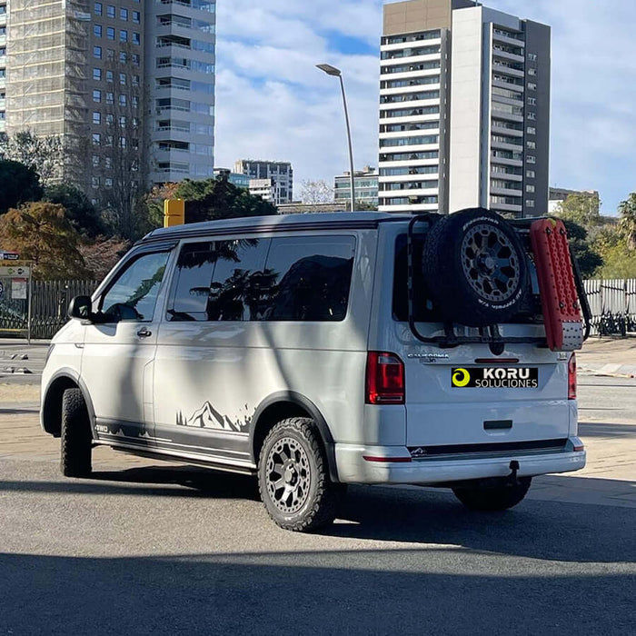 Koru Soluciones per VW T6 Supporto Ruota e Accessori per Portellone a Sollevamento Verticale