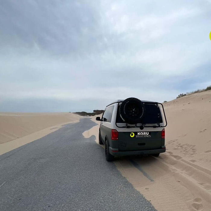 Koru Soluciones per VW T6 Supporto Ruota e Accessori per Portellone a Sollevamento Verticale