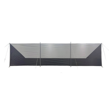 Kampa Screen frangivento da campeggio con pali, 450 × 140 cm in tre sezioni