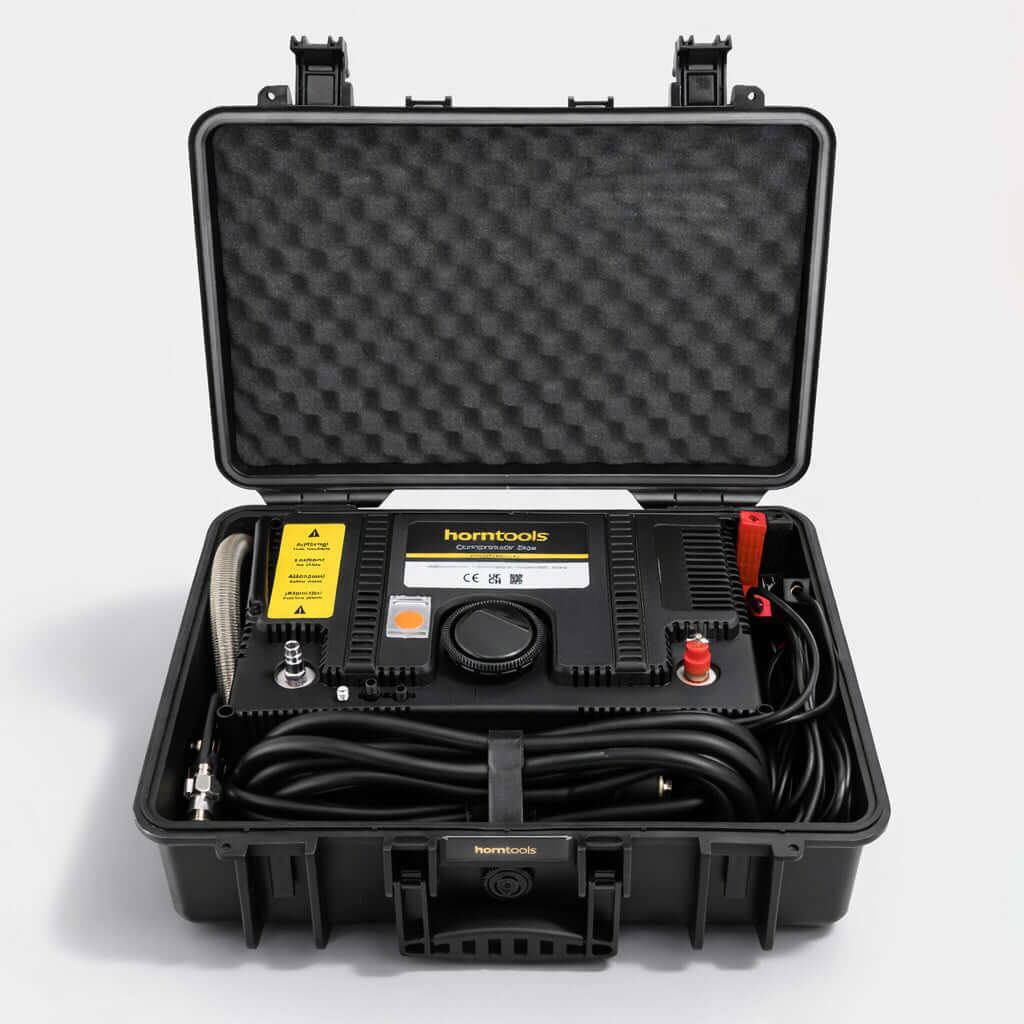Compressore Horntools Compressor Box 12 V 150 l/min in valigia