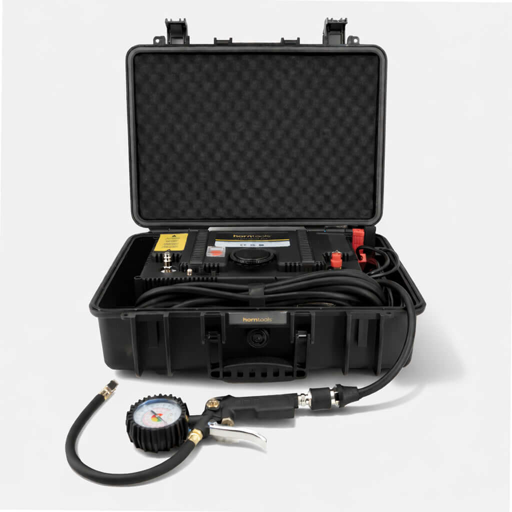 Compressore Horntools Compressor Box 12 V 150 l/min in valigia