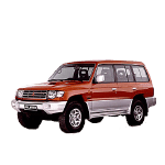 MITSUBISHI PAJERO V20-50 1992-98 203 Montero/Pajero II V20 Placa protectora delantera para parachoques de WINCH