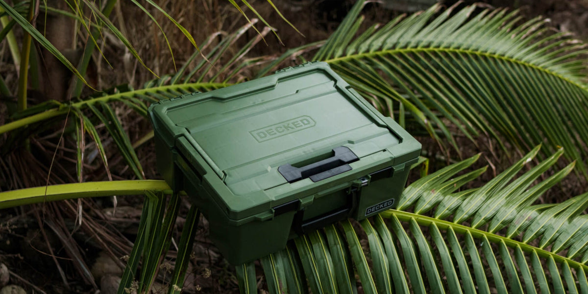 Valigetta stagna DECKED Halfrack 32 verde