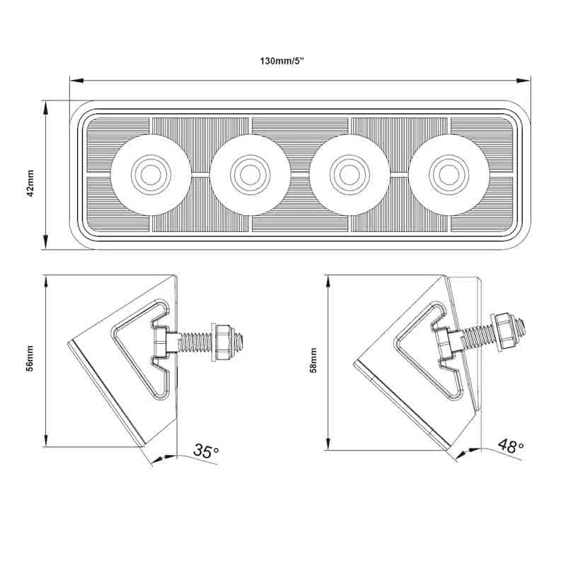 TRALERT - Faro da lavoro a LED 2800 lm