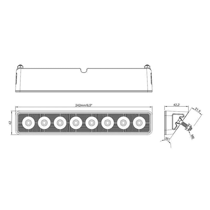 TRALERT - Luz de trabajo LED | 5600 lúmenes