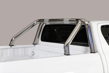 Roll Bar Toyota Hilux Double Cab dal 2021 Inox lucido Ø76 mm | RLD/410/IX – immagine 2