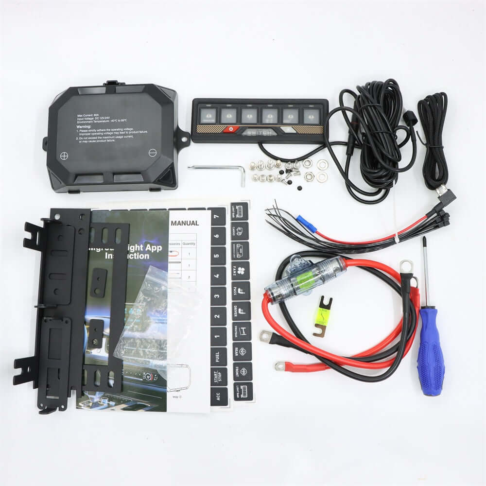Pulsantiera Elettronica auto e barche 6 POSIZIONI