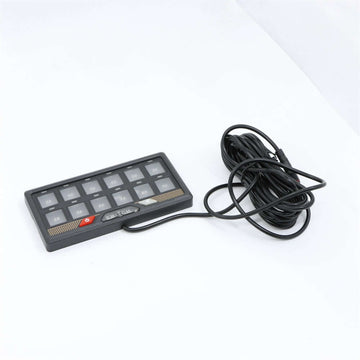 Pulsantiera elettronica 12 canali RGB con app Bluetooth, 12–24 V