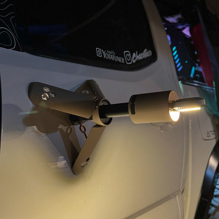 Outask Illuminazione LED Telescopica da Esterno Versatile - Grigia