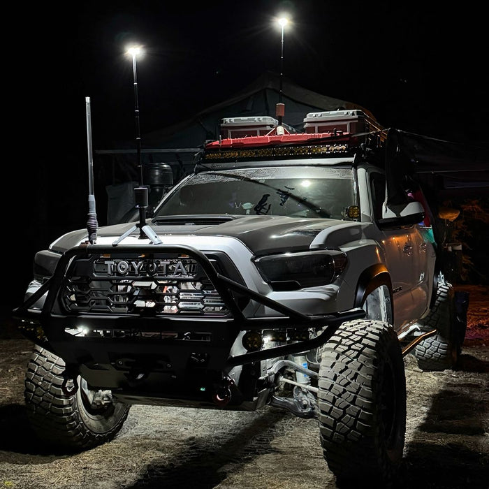 Outask Illuminazione LED Telescopica da Esterno Versatile - Grigia