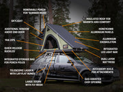 TentBox Cargo 2.0 Tenda da tetto - Forest  Copertura rigida