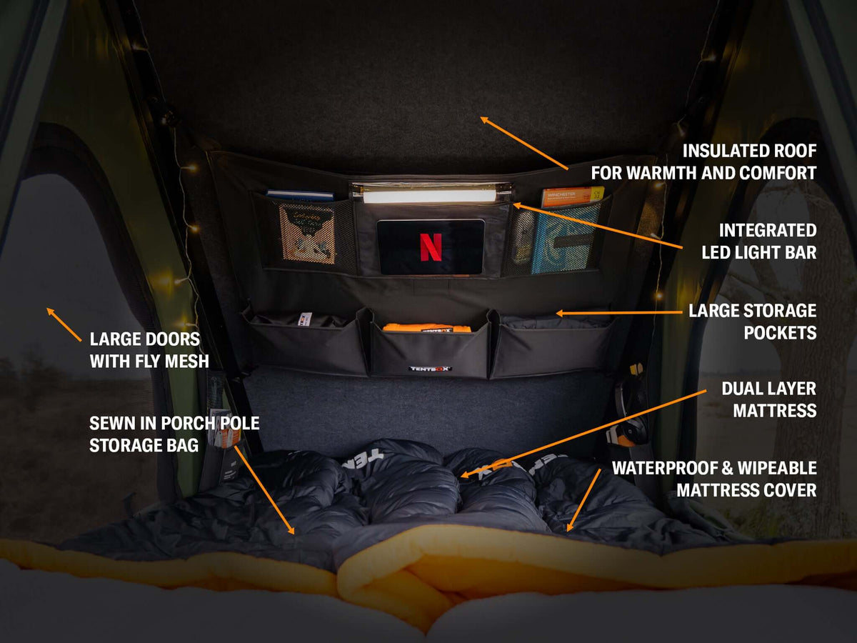 TentBox Cargo 2.0 Tenda da tetto - Sunset - Copertura rigida