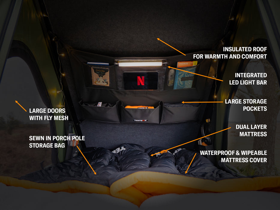 TentBox Cargo 2.0 Tenda da tetto Midnight - Copertura rigida