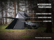 TentBox Cargo 2.0 Tenda da tetto - Forest  Copertura rigida
