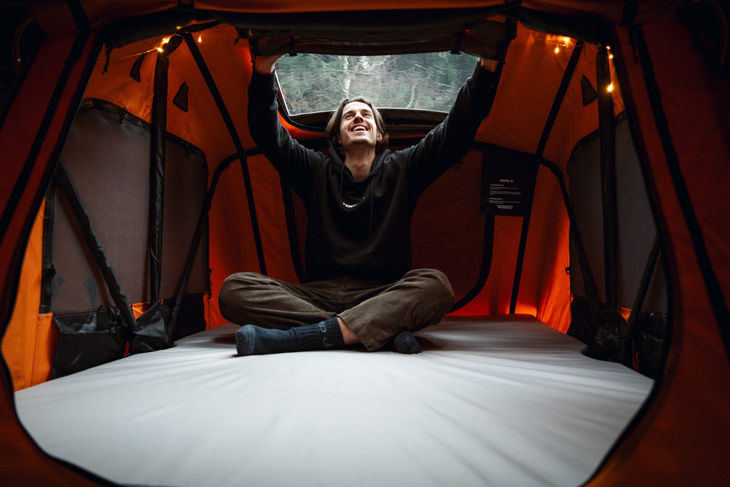 TentBox Lite 2.0 – Tenda da tetto compatta e completa - Sunset - Copertura morbida