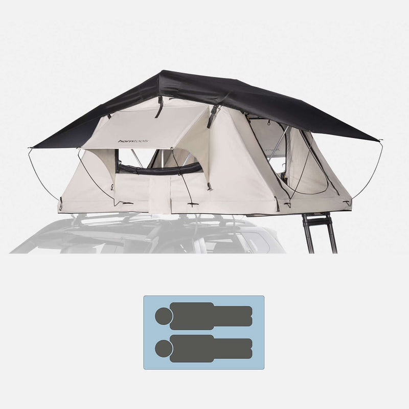 Tenda da tetto Track 130 cm per 2 persone | Horntools