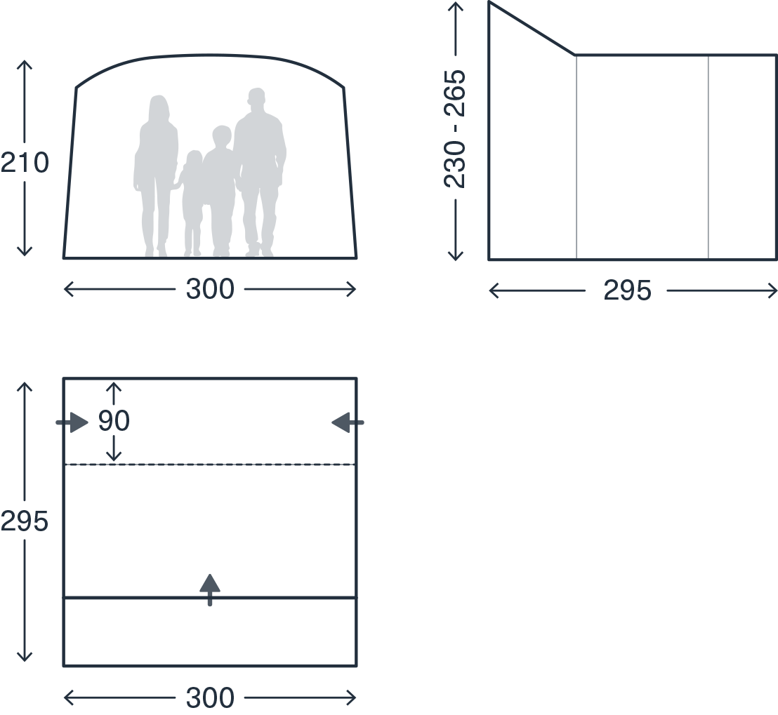 Kampa Traverse Mid pianta