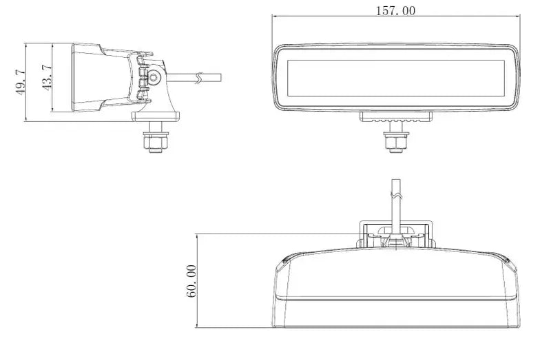 Fanale da lavoro a LED 2880 lumen, 30 W, IP68, connettore Deutsch – Tralert – immagine 4