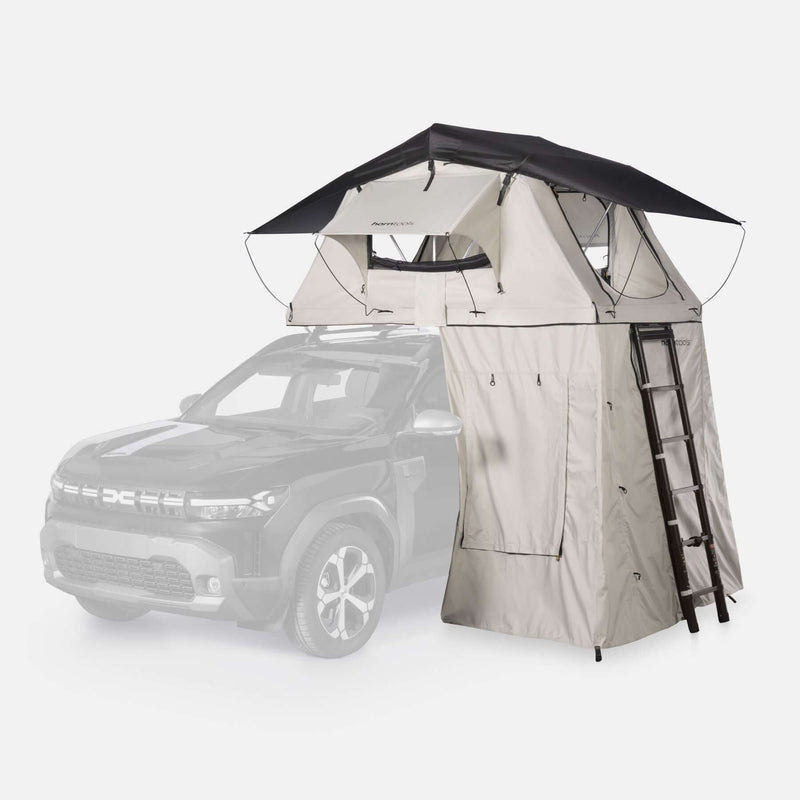 Tenda da tetto Track 130 cm con veranda | Horntools