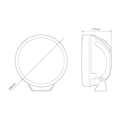 LED Autolamps - Faretto LED 1400 Lumen | aspetto alogeno | 12-24v