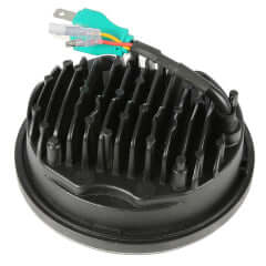 FARO LED 5.75 CON HALO MOTORCYCLE CUSTOM Cromato