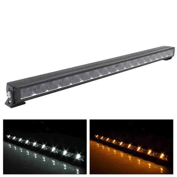 Barra LED Tralert Spartan con luci diurne ambra o bianche, 144 W, 9–36 V