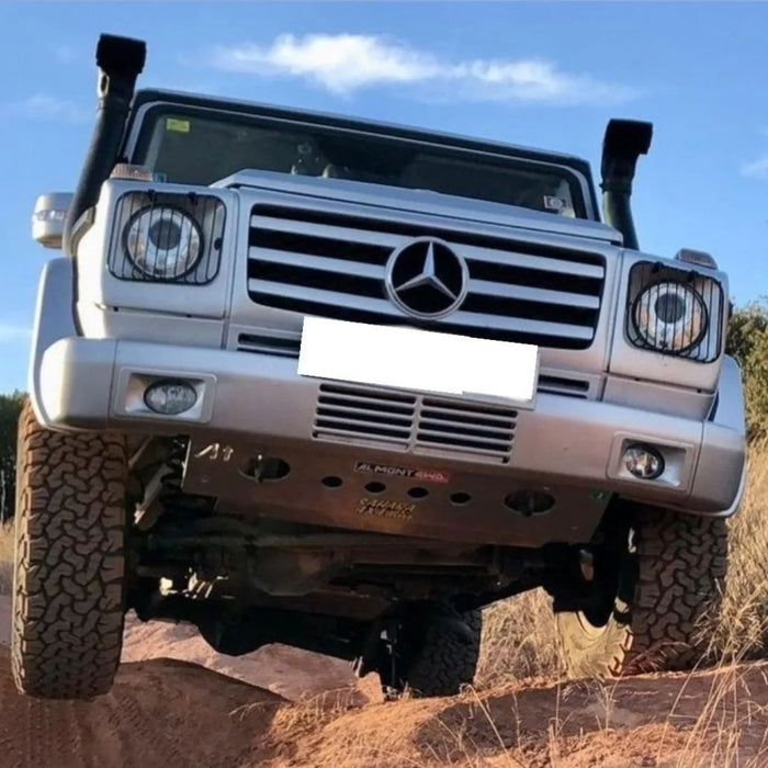 MERCEDES BENZ G SERIES 255-Piastra paramotore anteriore per paraurti in metallo originale