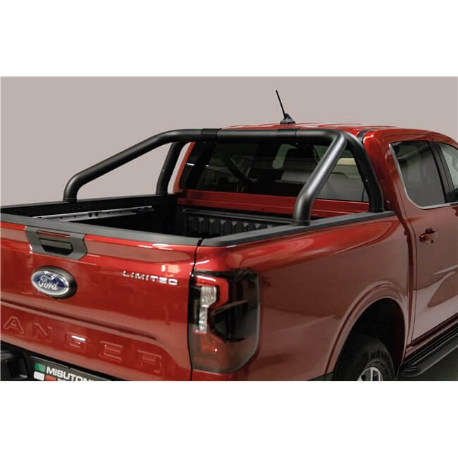 Roll Bar Ford Ranger Double Cab dal 2023 Inox nero Ø76 mm | RLD/525/PL