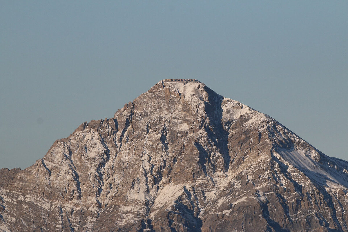 Lo Chaberton visto dall'Assietta all'alba
