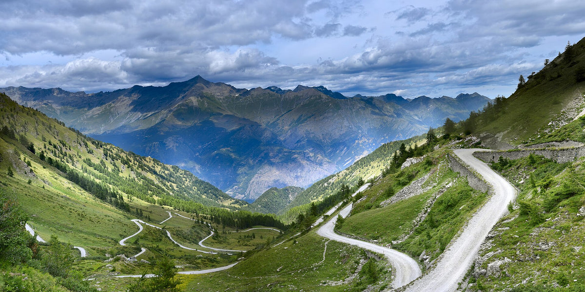 Panorama dal Colle delle Finestre sulla Val Chisone