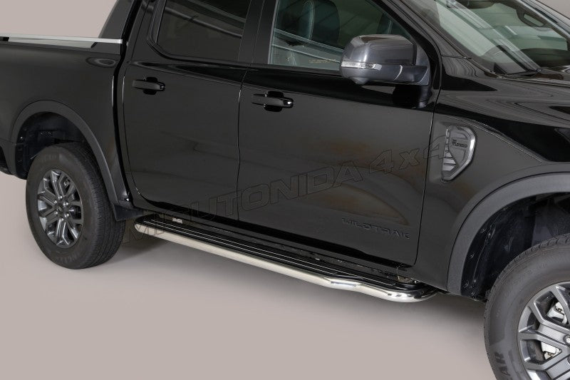 Pedane laterali Ford Ranger Double Cab dal 2023 P/295/IX inox lucido