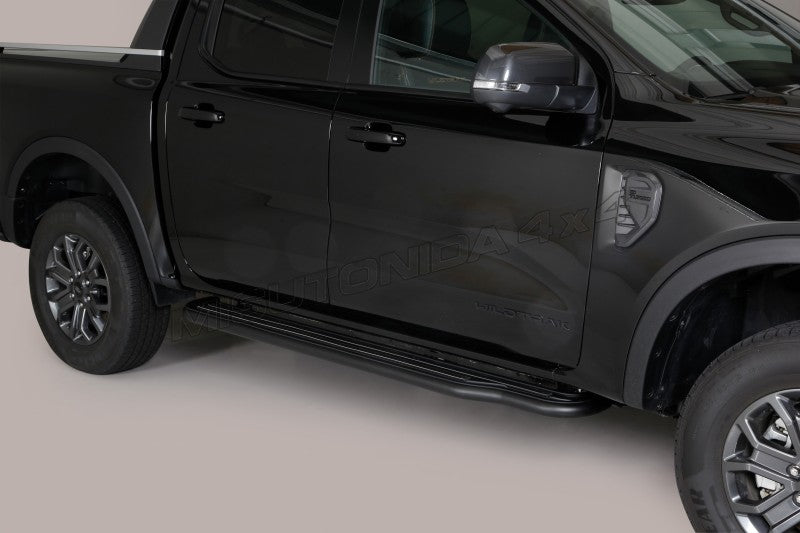 Pedane laterali Ford Ranger Double Cab dal 2023 P/295/PL versione nera