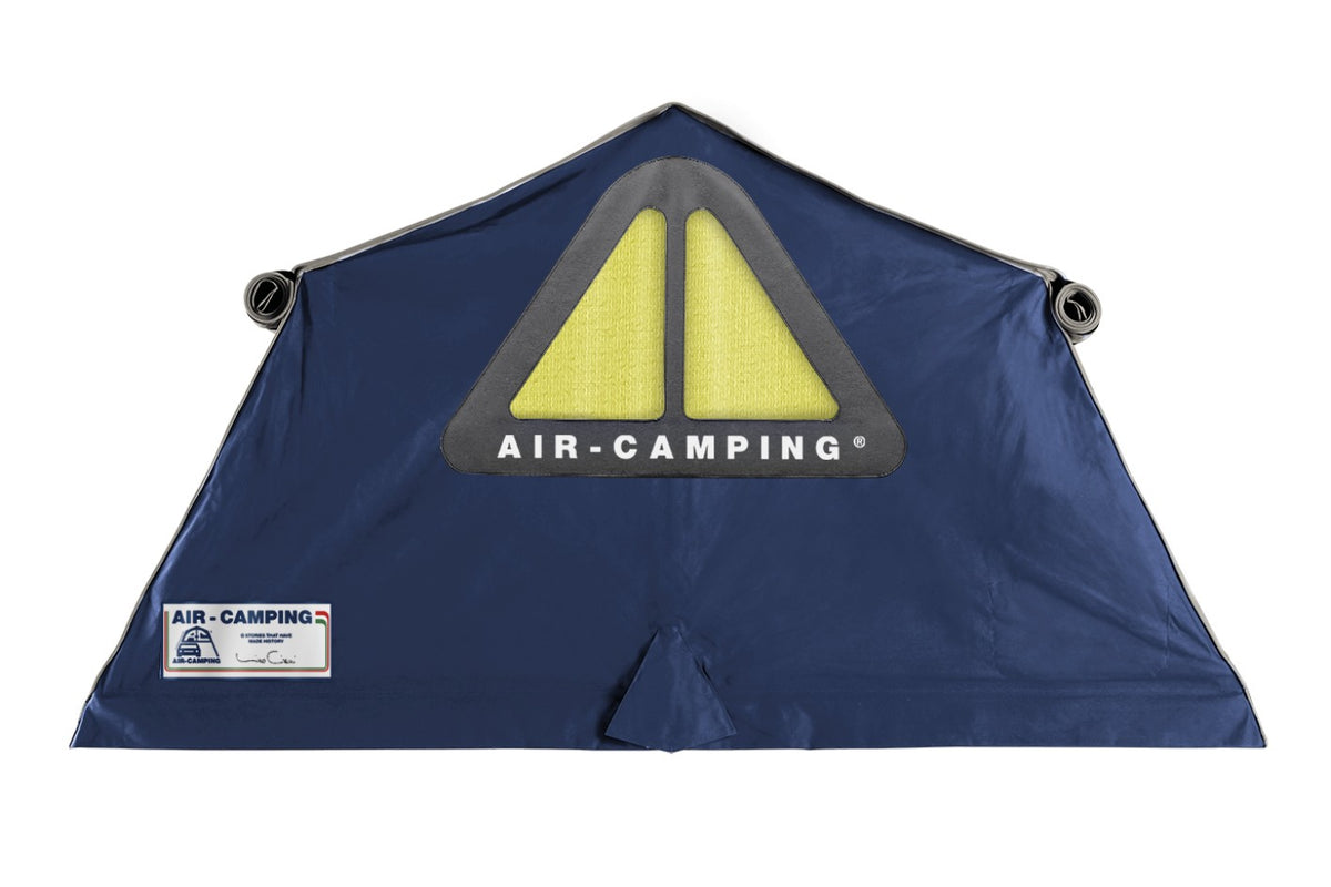 Tenda da tetto AutoHome Air-Camping – tenda aperta, vista laterale