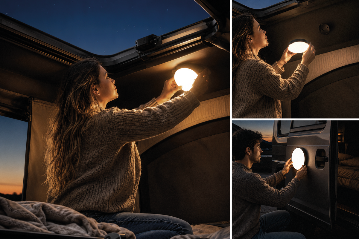 Tenda da tetto AutoHome Air-Sky 360 – lampada LED interna