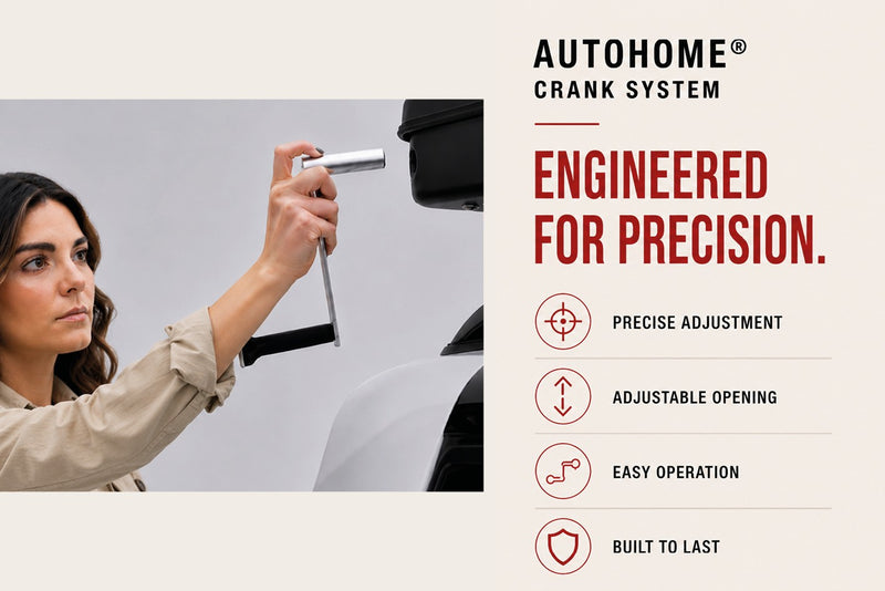 Tenda da tetto AutoHome Air-Sky 360 – sistema di apertura a manovella