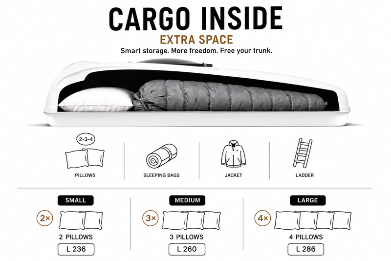 Tenda da tetto AutoHome Air-Sky 360 – capacità di stivaggio nel guscio