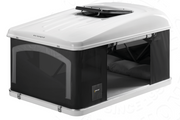 Tenda da tetto AutoHome Air-Sky 360, guscio Bianco – tenda aperta